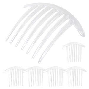 Honbay 6PCS Plastic 7 Tooth French Twist Combs